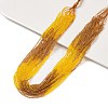 Transparent Gradient Color Glass Beads Strands GLAA-H021-01A-35-1