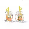 Imitation Drink Resin Pendants CRES-S359-32M-4