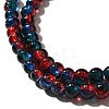 Crackle Glass Beads Strands CCG-C002-6mm-10-3