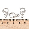 Tarnish Resistant 316 Surgical Stainless Steel Lobster Claw Clasps STAS-316-FL18A-4