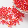 Bicone AB Color Plated Eco-Friendly Transparent Acrylic Beads TACR-A003-6mm-06-1