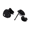 304 Stainless Steel Stud Earring Findings Ion Plating(IP) STAS-I183-05A-EB-3