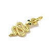Real 18K Gold Plated Brass Pave Cubic Zirconia Pendants KK-M283-03A-G-2