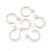 Ion Plating(IP) 304 Stainless Steel Earring Hooks STAS-O119-10G-B-1
