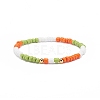 4Pcs 4 Color Glass Beaded Stretch Bracelets Set for Women BJEW-JB08805-2
