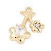 Brass Micro Pave Cubic Zirconia Pendants LS-ZIRC-P122-03C-G-1