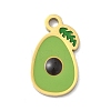 304 Stainless Steel Fruit Enamel Pendants STAS-G362-04G-04-1