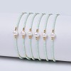 Adjustable Nylon Cord Braided Bead Bracelets BJEW-P256-B07-1