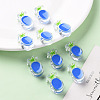 Transparent Enamel Acrylic Beads TACR-S155-002K-6