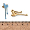 304 Stainless Steel Enamel Stud Earrings for Women SA-CBA46AF-22G-6