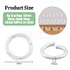 925 Sterling Silver Open Jump Rings STER-DC0001-04-2