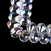 Electroplate Baking Paint Transparent Glass Beads Strands GL-N005-02A-C16-3