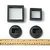 4Pcs 2 Styles Plastic 3D Floating Frame Display Holder ODIS-FS0001-02B-4