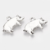 Tibetan Style Alloy Pendants X-TIBEP-T052-12AS-RS-1