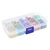 300Pcs 10 Colors Spray Painted Transparent Acrylic Beads OACR-FS0002-62-8