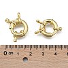 Rack Plating Brass Spring Clasps KK-D399-B-G-NF-4