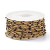 Ion Plating(IP) 304 Stainless Steel Enamel Curb Chains CHS-P013-01G-02-3
