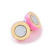 Brass Magnetic Clasps ZIRC-F136-10G-04-3