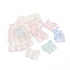 Transparent Frosted Acrylic Beads OACR-P013-42M-1