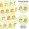 40Pcs 10 Colors Acrylic Glass Pendants PALLOY-FS00018-3