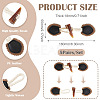 5 Pairs Resin Buttons BUTT-TA0001-48A-4