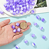 120Pcs ABS Plastic Imitation Pearl European Beads FIND-SC0019-25-4