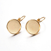 304 Stainless Steel Leverback Earring Settings X-STAS-F191-03G-14mm-4