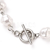 Eco-Friendly Plastic Imitation Pearl Beaded Bracelets BJEW-JB05562-02-3
