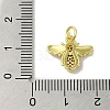 Real 18K Gold Plated Brass Pave Cubic Zirconia Pendants KK-M283-04C-02-3