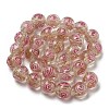 Handmade Gold Sand Lampwork Beads Strands LAMP-OC0001-53C-2