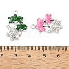 Alloy Rhinestone Pendants FIND-C087-12P-3