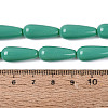 Opaque Glass Beads Strands GLAA-Q113-03A-C03-4