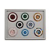 8 Sizes Plastic Rectangle Bracelet Design Board TOOL-D052-01-4