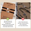 2Pcs 2 Style Stainless Steel Heart Link Bracelets Set BJEW-SW00106-01-3