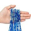 Baking Paint Crackle Glass Bead Strands CCG-S001-8mm-16-4