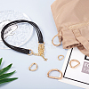 54Pcs 9 Styles Iron D Rings IFIN-BT0001-10-6