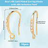 20Pcs Brass Earring Hooks KK-BBC0024-44-2