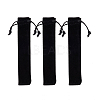 Rectangle Velvet Pouches X-TP-WH0005-01-1