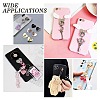 CHGCRAFT 12Pcs 3 Colors Alloy Cell Phone Finger Ring Adhesive Metal Phone Finger Grip Loop Stand Heart Grip Holder Phone Charm Hook for DIY Hanging Supplies MOBA-CA0001-01-6