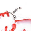 Plastic Blood Choker Necklace for Women NJEW-K245-026A-3
