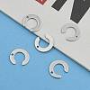 304 Stainless Steel Letter Charms X-STAS-O072-C-6