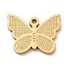 Ion Plating(IP) 304 Stainless Steel Pendants STAS-E199-08G-1