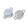 Brass Pave Cubic Zirconia Connector Charms KK-H078-06P-01-2