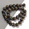 Synthetic Gold Clinquant Stone Beads Strands G-P549-A01-03-3