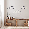 Iron Wave Wall Art Wall Decorations DIY-WH0480-01-4