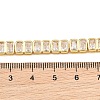 6MM Brass Pave Clear Cubic Zirconia Rectangle Tennis Necklaces KK-CBA4547-12G-4