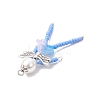 5Pcs Iridescent Acrylic Pendants PALLOY-TA00286-5