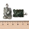 Natural Indian Agate Pendants G-B127-09P-07-4