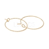 Ion Plating(IP) 316 Surgical Stainless Steel Hoop Earrings Findings STAS-D183-02G-02-2