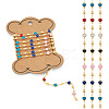  1M Handmade Colorful Enamel Heart Beaded Chains CHC-TA0001-12-1